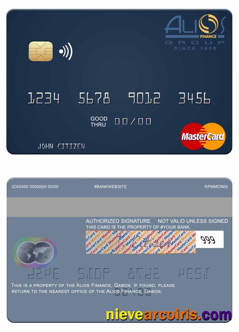 Gabon Alios Finance mastercard